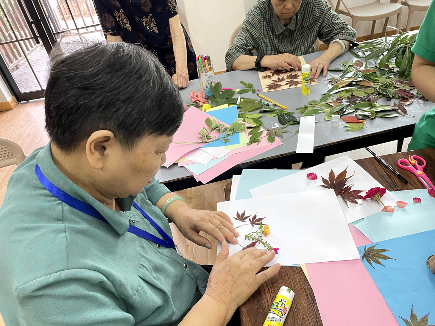 趣味手工 樹(shù)葉貼畫(huà)